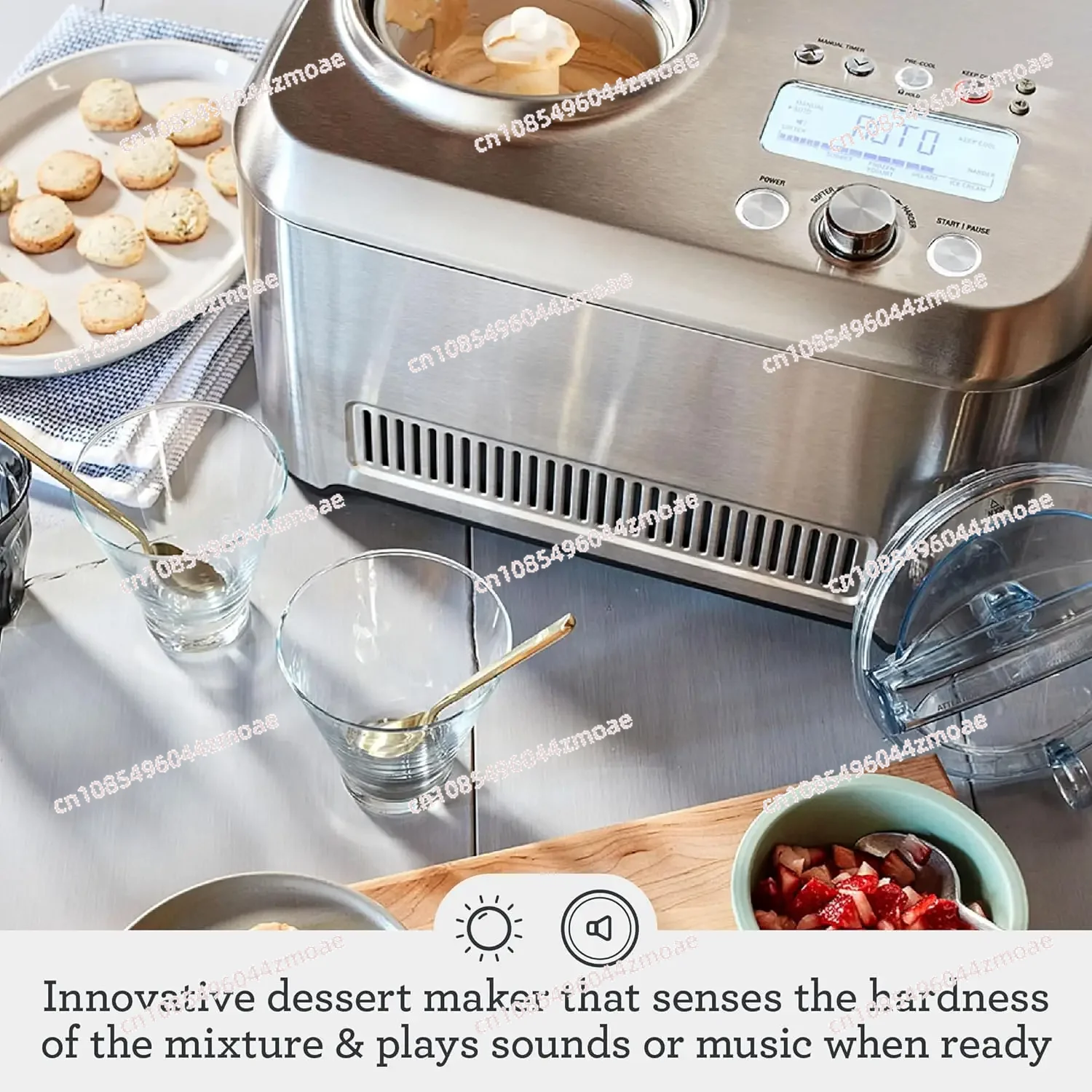 BCI600XL Smart Scoop Ice Cream Maker, Brushed Stainless Steel