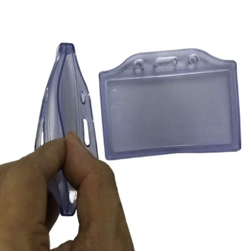 1Pc A7 B7 A1 B1 ID Pass Work Card Holder Sleeve Clear Soft ID Name Tag Badge Working Permit Case Cards Protector
