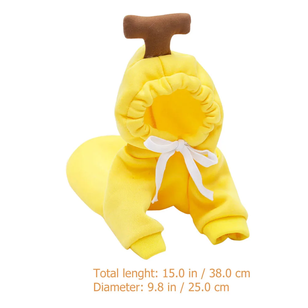 

Banana Dog Clothes Autumn Winter Warmth Stylish Creative Design Puppy Hoodie Dog Costume Puppy Clothing Pet Clothes