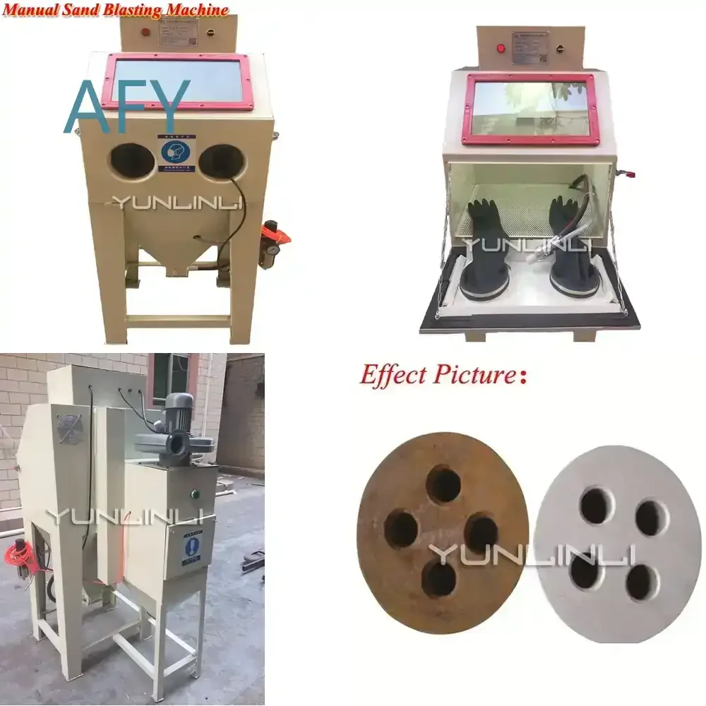 Manual Electric Sand Blasting Machine for Metal Mould Descaling Surface Treatment Sandblaster Equipment for CJ6050