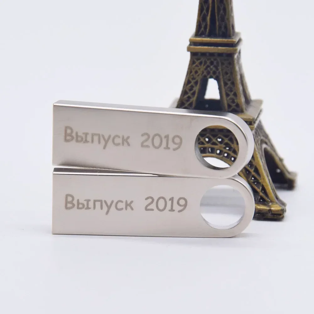 50PCS/lot Free Custom LOGO Metal USB2.0 Pendrive 1GB 2GB 4GB 8GB 16GB Flash Pen Drive 32GB Memory Stick 128G Company Gift U-disk