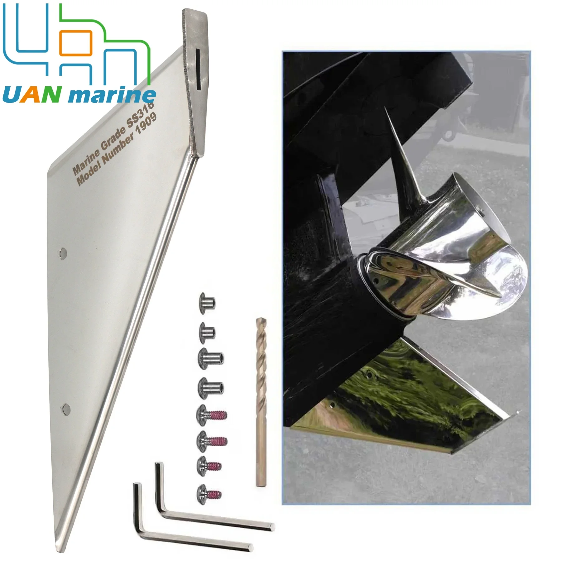 Safe Skeg Protector 27081 for Johnson Evinrude OMC Cobra V6 V8 150 To 250 HP for Suzuki DF 150 200 250 300 HP Outboard Motor