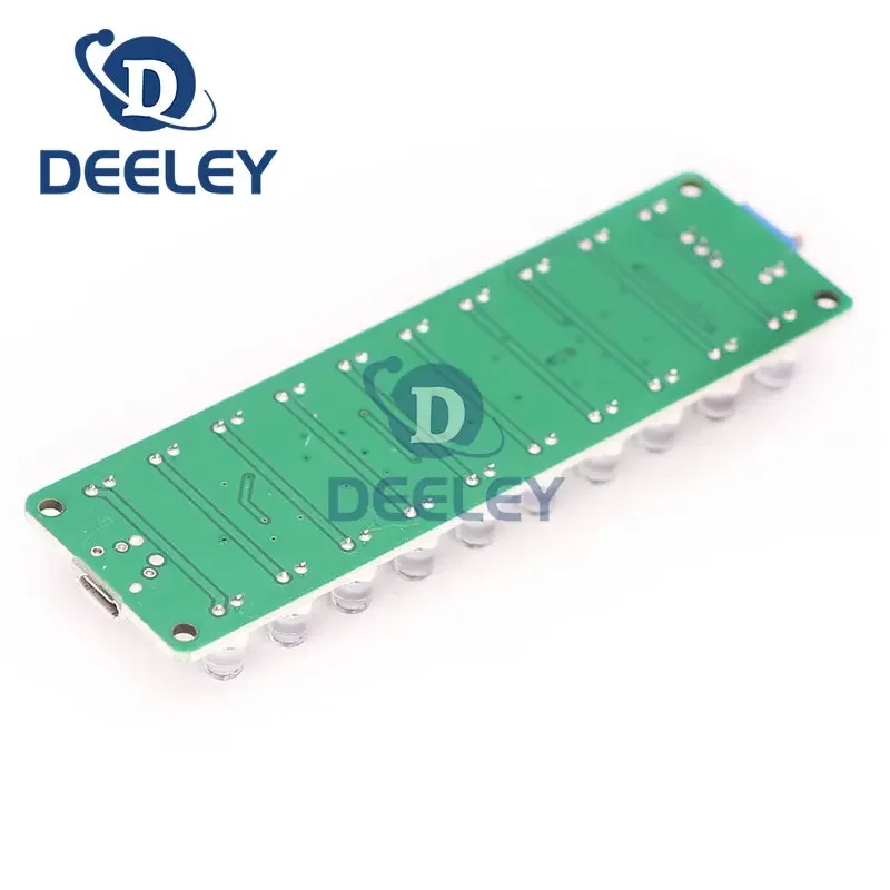 Voice-Controlled Induction Power Amplifier Spectrum Audio Level Meter Module LED