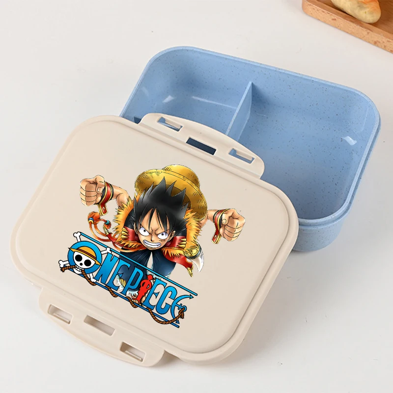 أنيمي قطعة واحدة علب الاغذية للأطفال الكرتون المطبوعة بينتو علب الاغذية الأولاد حاويات تخزين المواد المدرسية هدايا عيد الميلاد