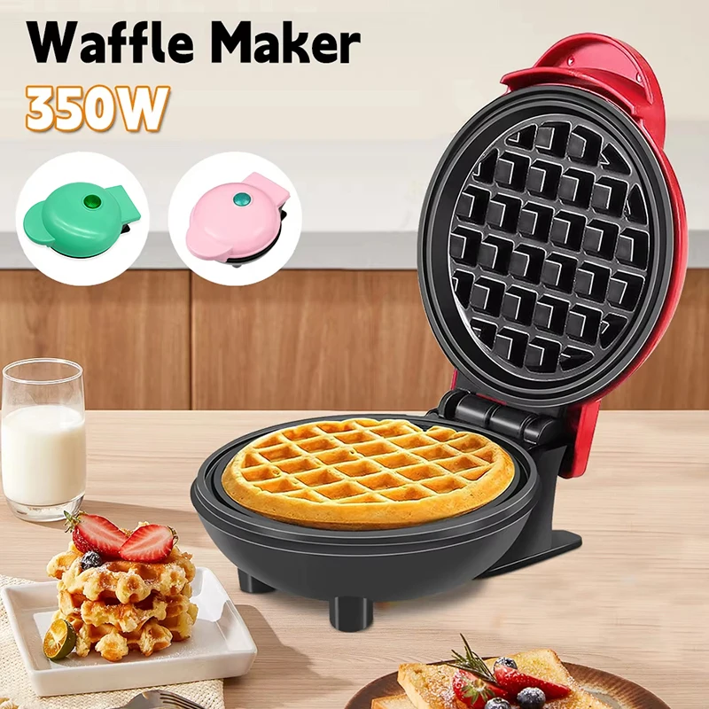 350w Mini Waffle Maker Electric Breakfast Maker Non Stick Pancake Bubble Egg Cake Oven Pan Eggette Machine