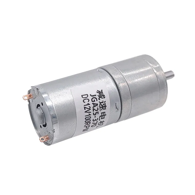 JGA25-370 Geared Motor DC Motor 6V 12V 24V Electric Gear Motor High Torque 5/10/15/30/60/100/150/200/300/400/500/1000/1200 RPM