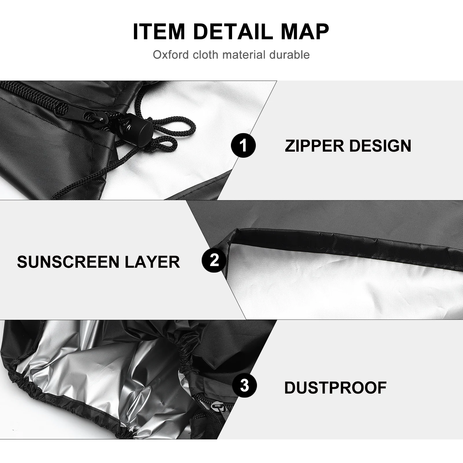 Outdoor Umbrella Cover Dustproof Oxford Cloth Parasol Protective Waterproof Sun Protection Protector Sunproof