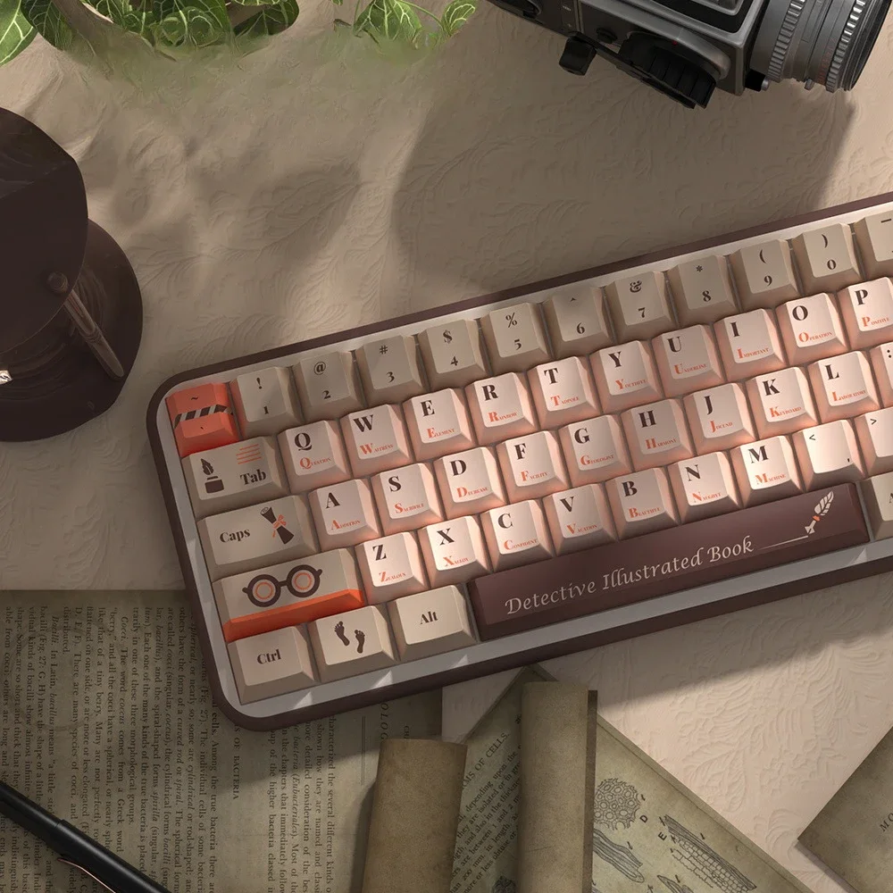 

Detective Original Height Keycaps, Russian Korean German French Spanish Adaptable GMK Keyboard Cap