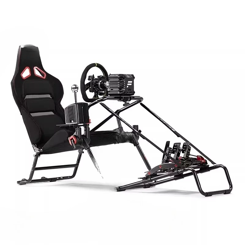 Folding racing bracket emulator seat