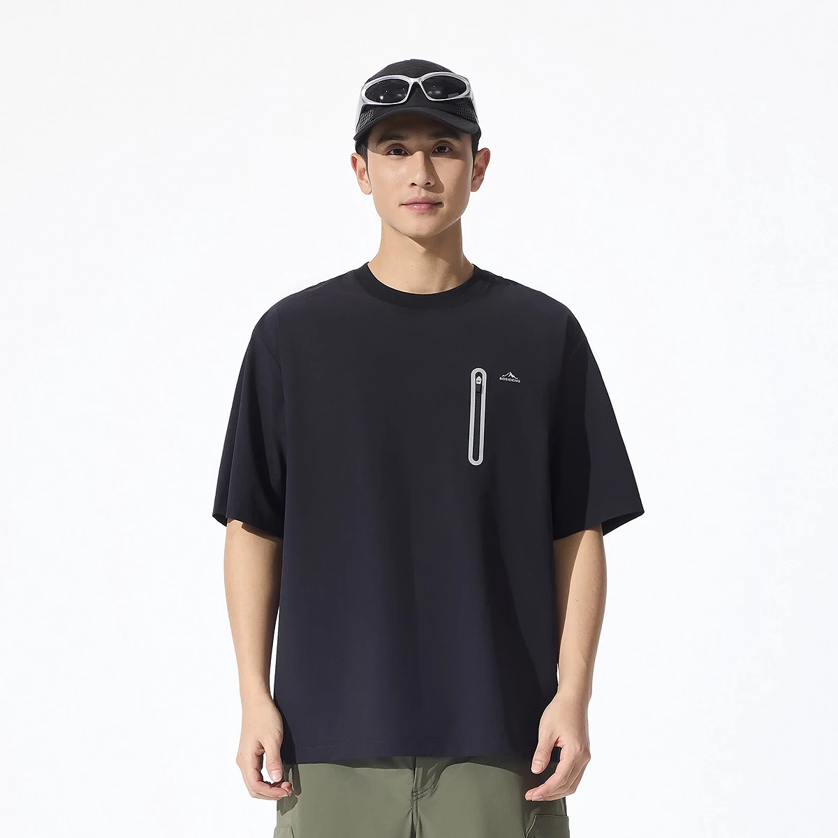 

Bosideng 2025 Summer New Outdoor Versatile Cool Basic Short sleeved T-shirt for Men
