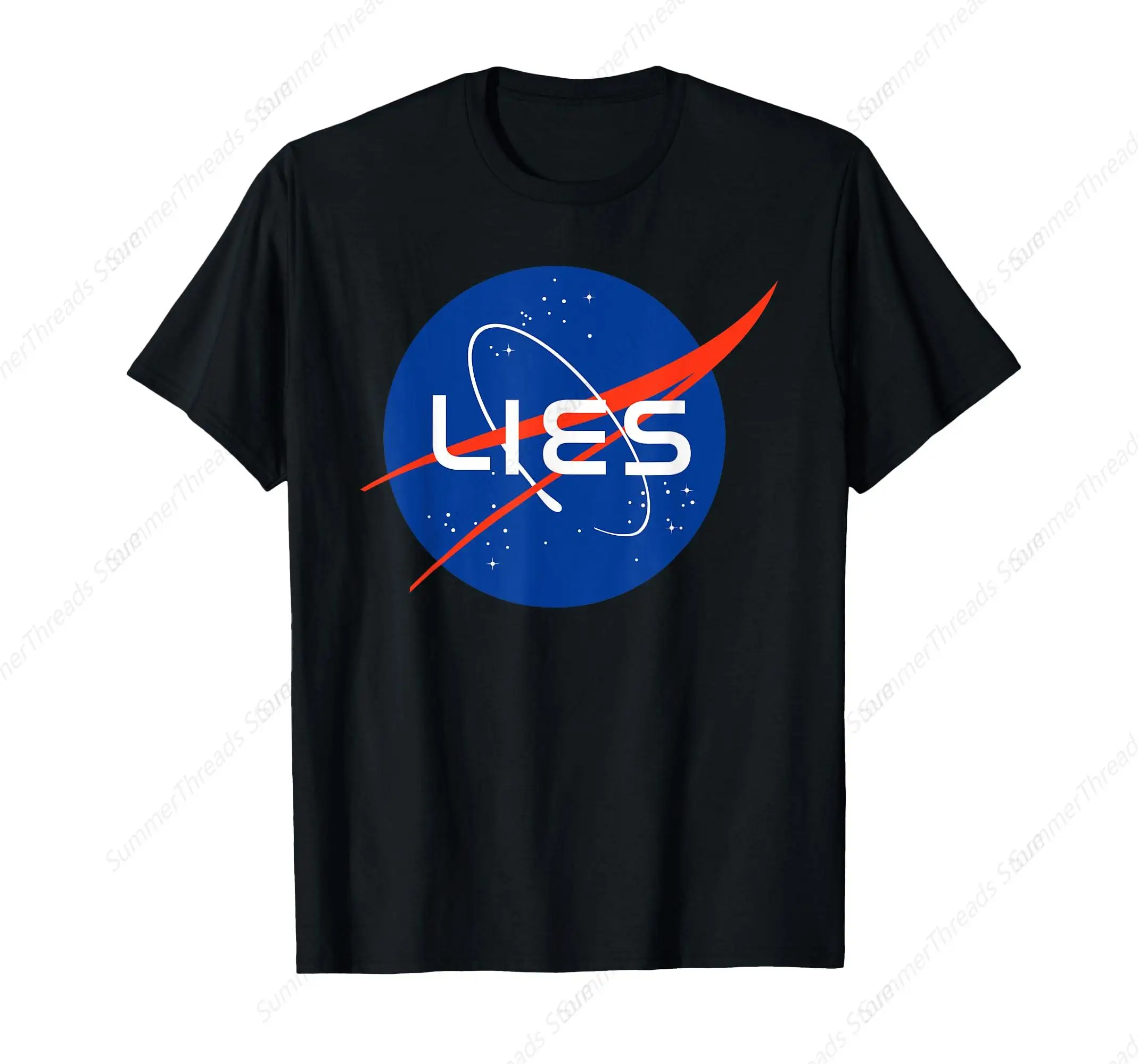 Funny Flat Earth Astronaut - Ice Wall - Firmament T-Shirt