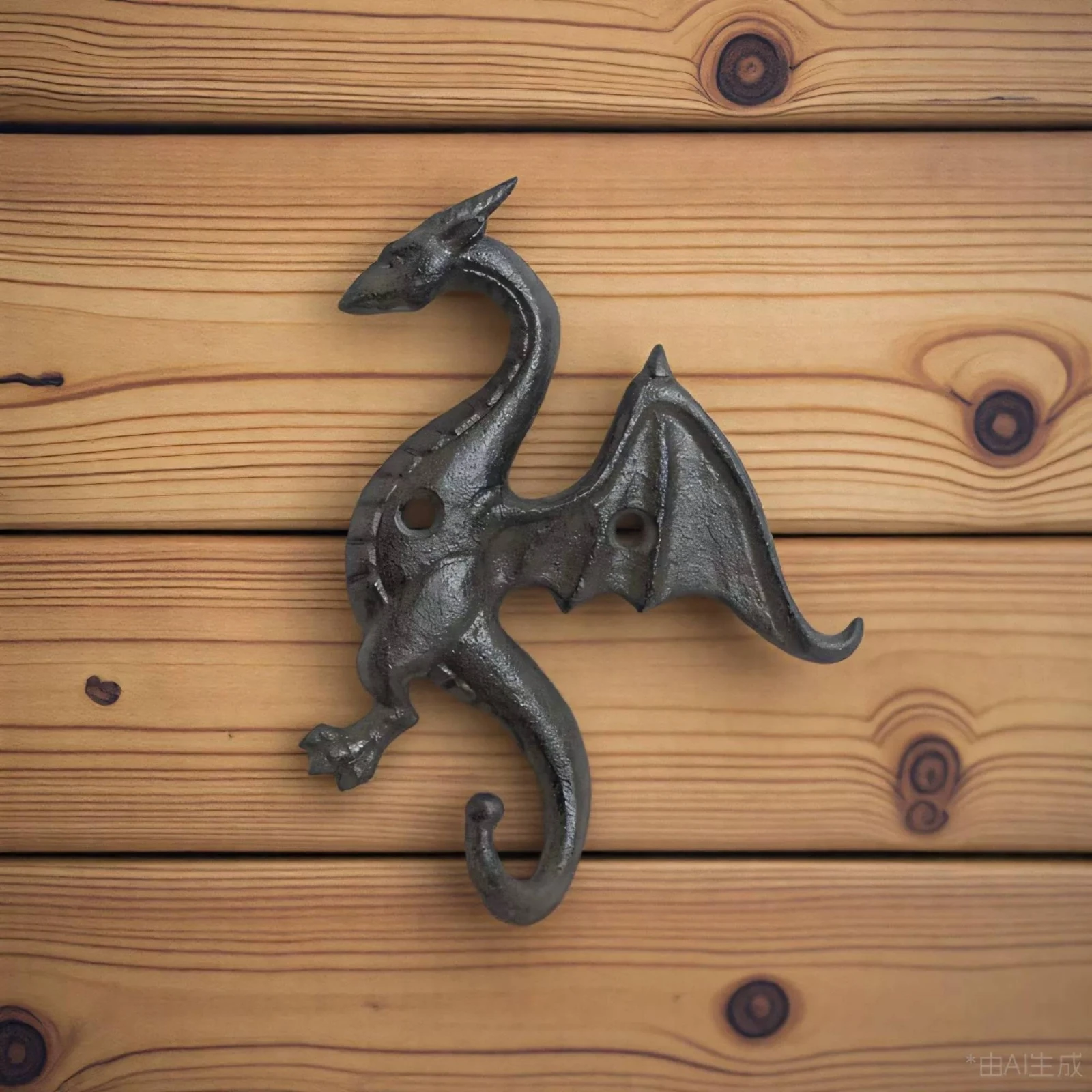 Winged Dragon Decorative Wall Hook Vintage Winged Dragon Wall Hook Functional Lightweight Accessory Storage for Entryway