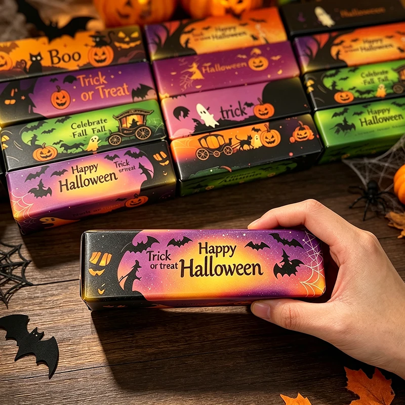 Halloween Butter Stick Squishy Fidget Toy Scented Slow Rising Ghost Pumpkin Print Squeeze Toy Sensory Anti Stress Anxiety Gift