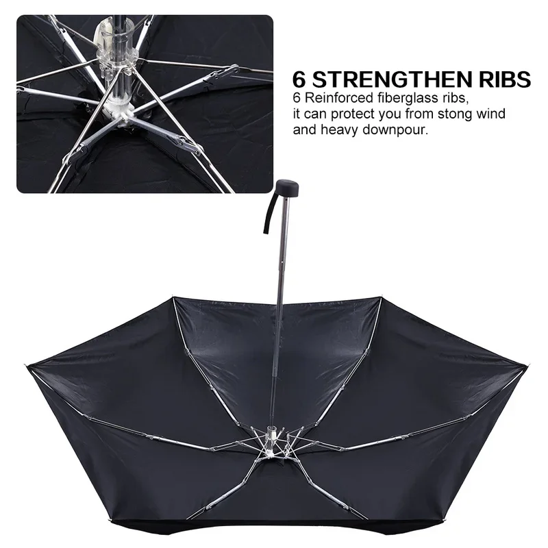 Mini Pocket Folding Umbrella Rain Small Fashion Women Men Parasol Girls Anti-UV Waterproof Windproof Portable Travel Umbrella