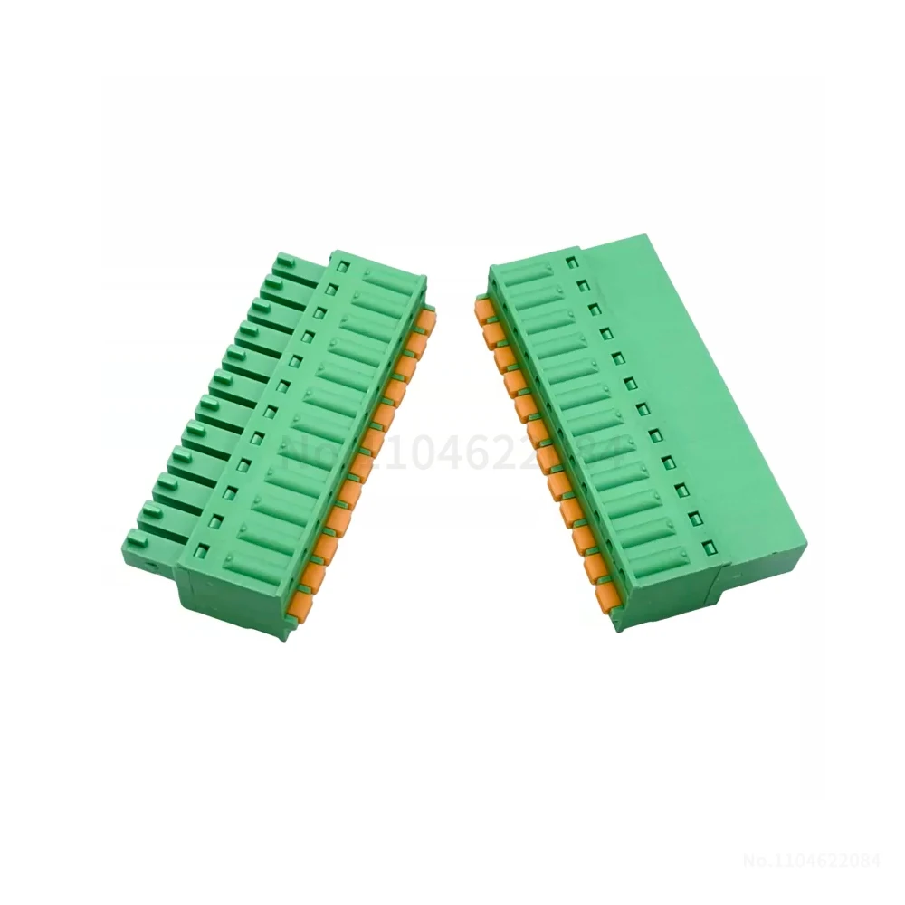 (5 Sets) KF 2EDGKDP + 2EDGKD 3.5mm Solderless Screwless Plug-in Terminal Block 2EDGKDR Spring Press Butt 15EDGKD + 15EDGKDP 3.5