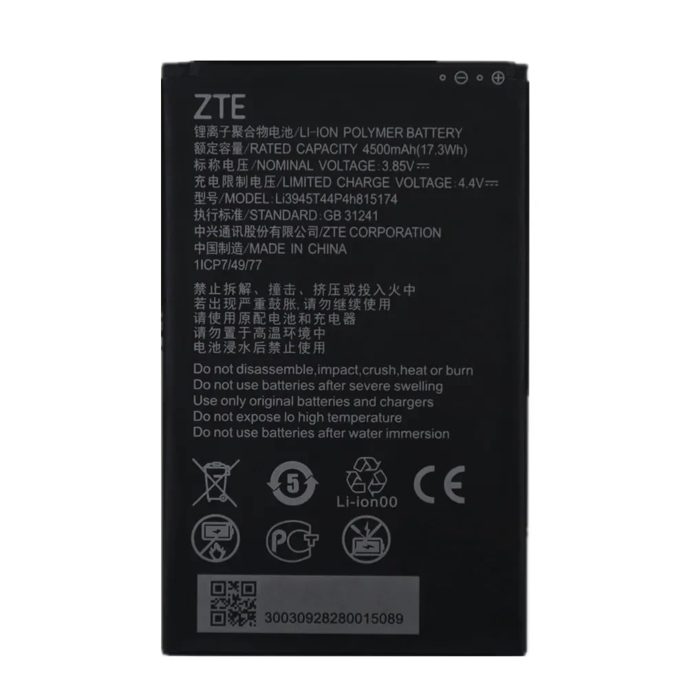 New Original Battery Li3945T44P4h815174 For ZTE MU5002 MU5001 Wifi 5G Wifi6 Portable Wireless Router Battery Bateria In Stock image 2