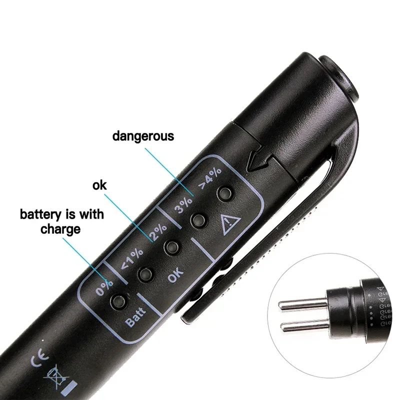 Caneta de Teste de Fluido de Freio - شاشة LED لـ Qualidade do Óleo