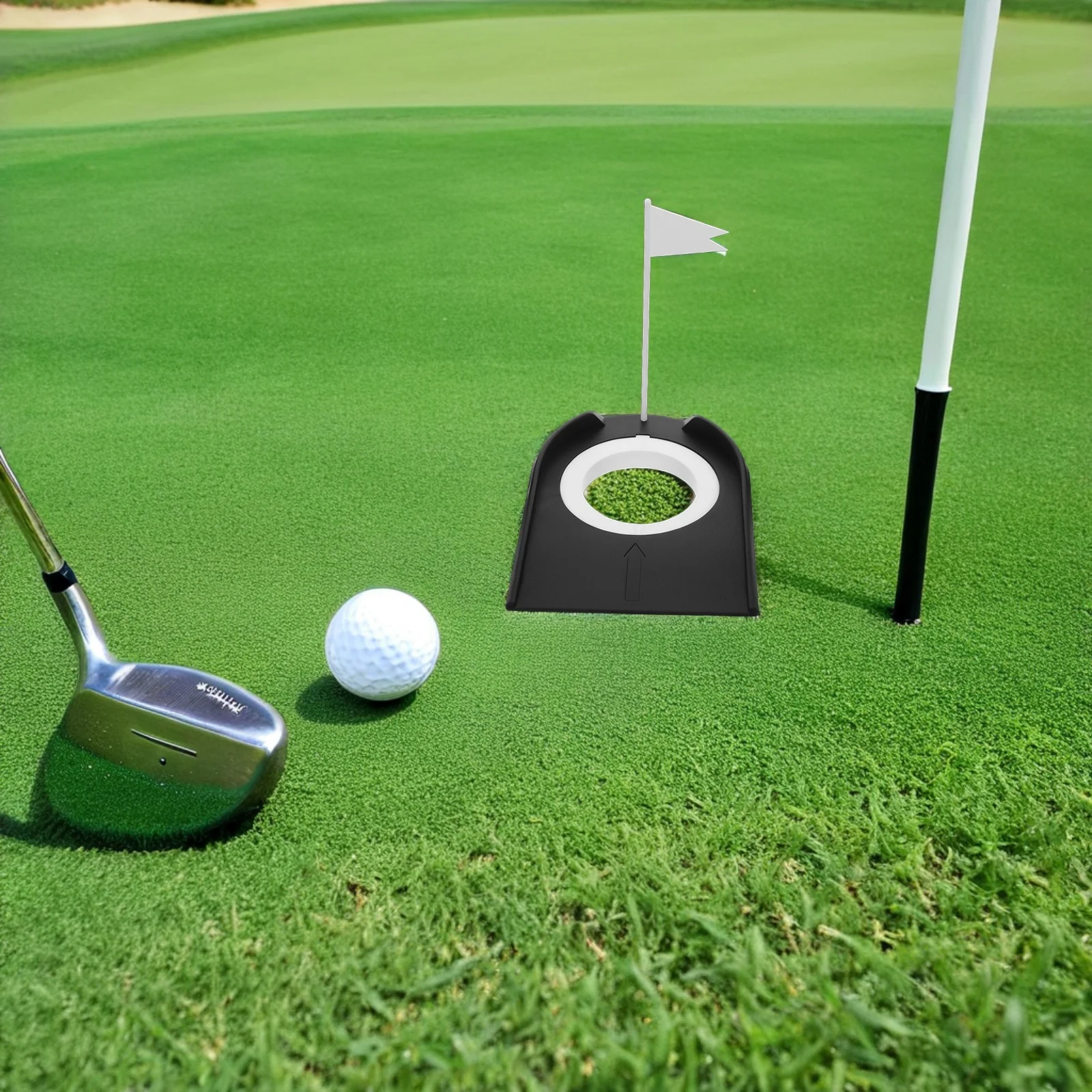 

4Pcs Golf Putting Discs Indoor Outdoor Practice Precision Feedback Durable Construction Stable Base Realistic Green Simulation