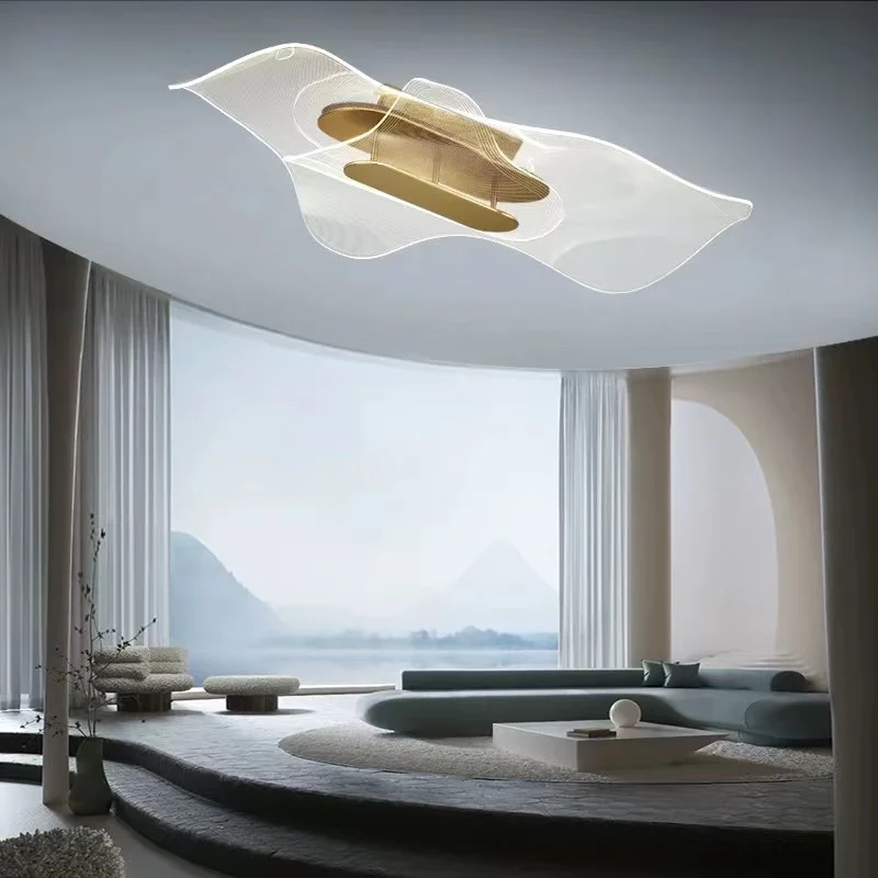 Modern Europe ceiling Lustres Living Room Decor chandelier indoor dimmable Acrylic Hanging