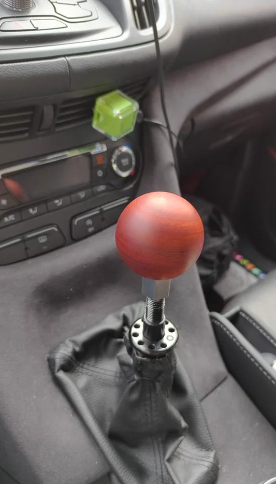 Car Restoration Gear Head Solid Wood Manual Gear Handle Threaded Handball