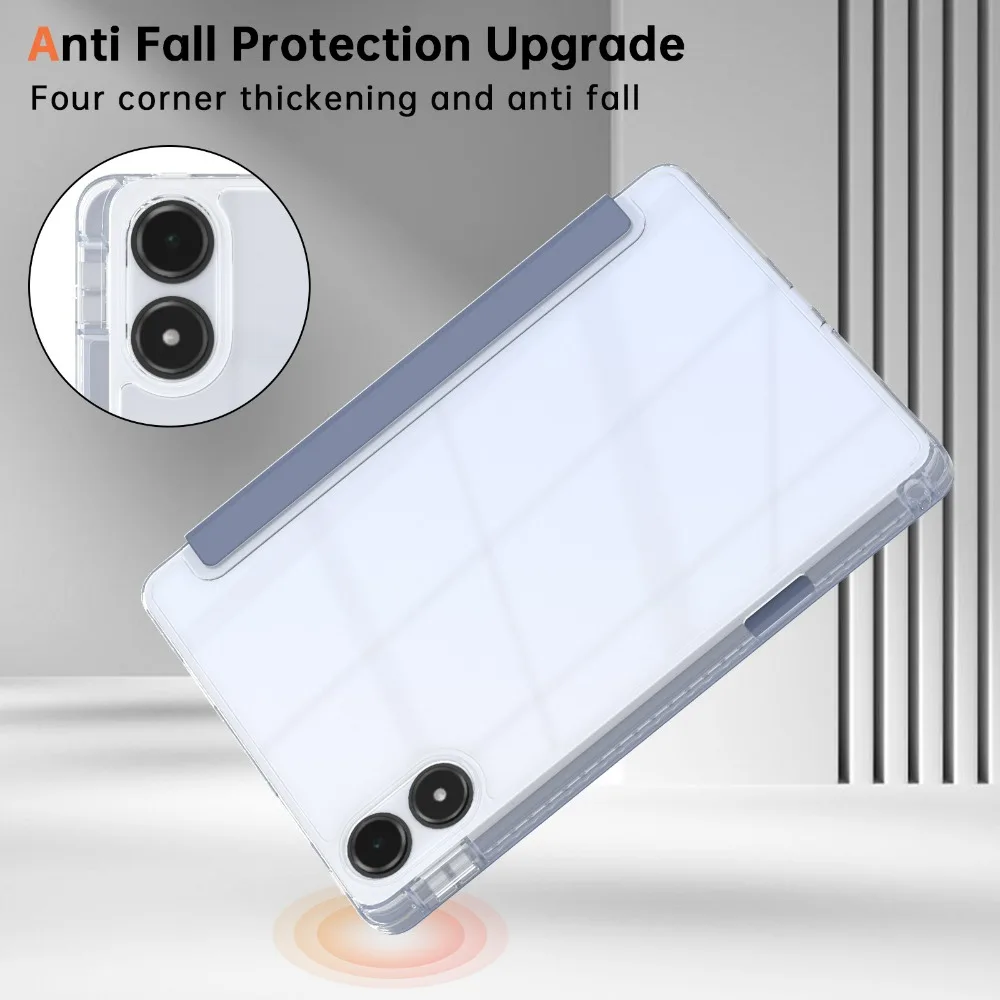 Etui Redmi Pad Pro Case 12,1 cala 2024 Tri-Folding Flip Stand Case dla Redmi Pad Pro Poco Pad 12 1 2024 z automatyczną osłoną uśpienia — zdjęcie produktu 4
