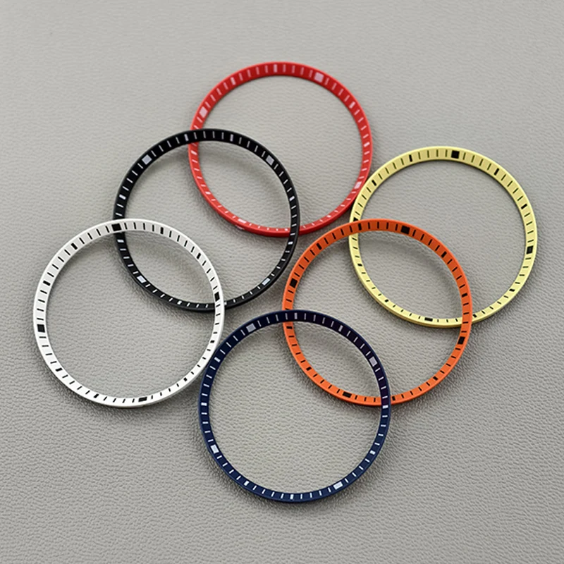Кольца для часов Mod подходят для SKX007 SKX009 NH35 NH36, сменный корпус часов, пластиковое внутреннее кольцо, размер 30,5 мм × 27,5 мм, ремонт деталей часов