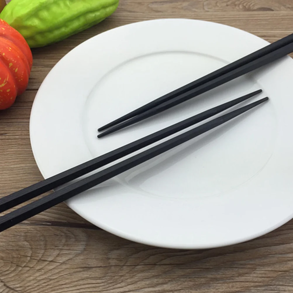 

5Pairs Hexagon Chopsticks Non-Slip Reusable Plastic Household Kitchen Tableware Comfortable Grip Lightweight Practical