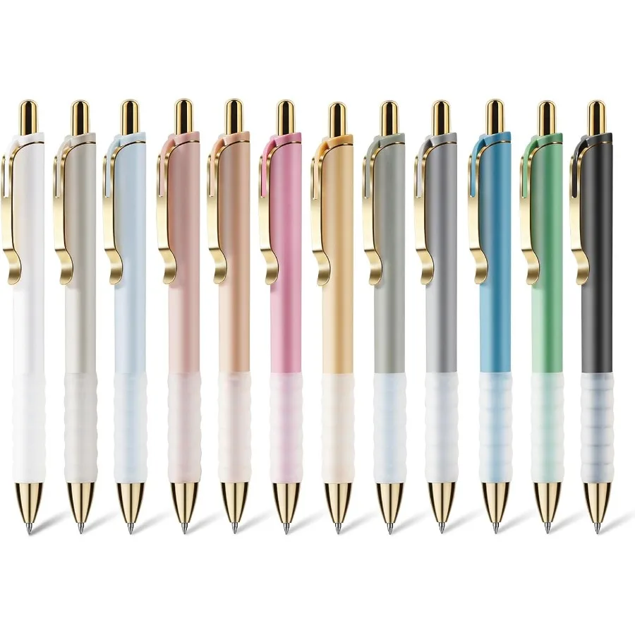 

Гелевые ручки 0,7 мм, выдвижные милые ручки с черными чернилами и силиконовой ручкой, плавное письмо, подходит для выпечки, эскизов, рисования золотом