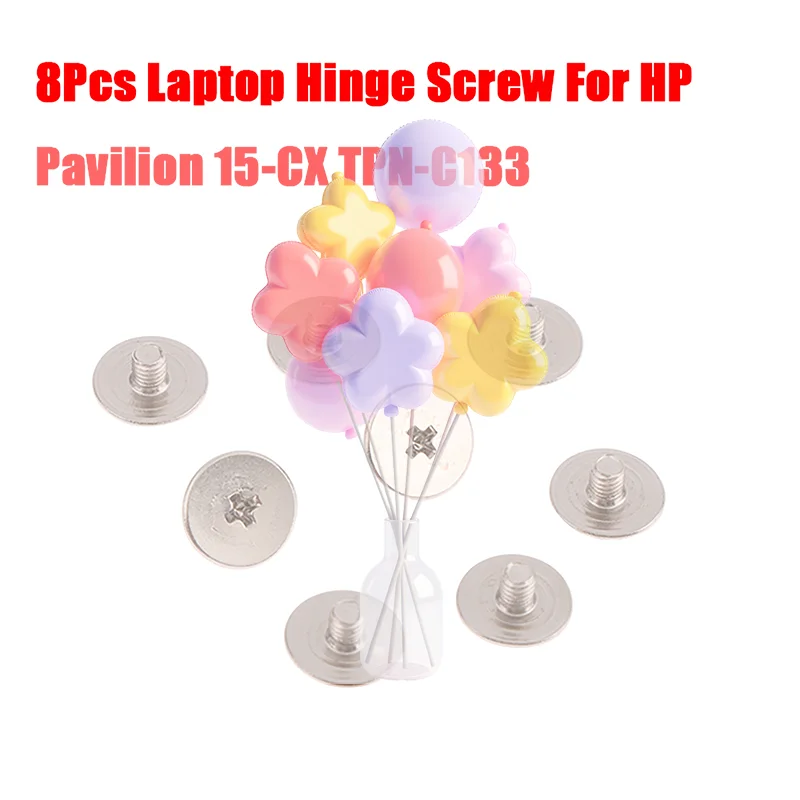 

8Pcs/Set Laptop Hinge Screw Flat Head Cross Head Screw For Pavilion 15-CX Series TPN-C133 Laptop Assembly Hinge Screws