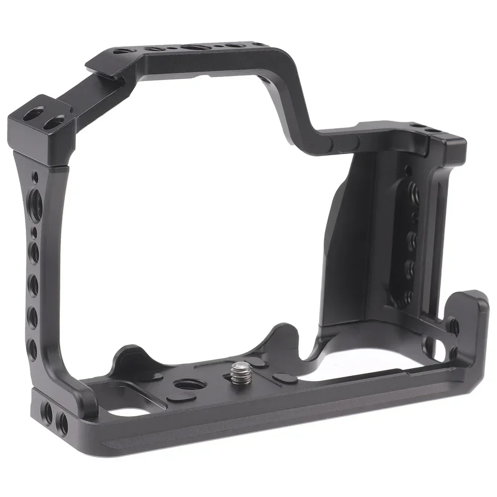 Camera Cage Aluminum Alloy Video Cage Replacement for Canon M5 M50 M50II Mirrorless Camera with Cold Shoe Mount 1/4 3/8 Inch