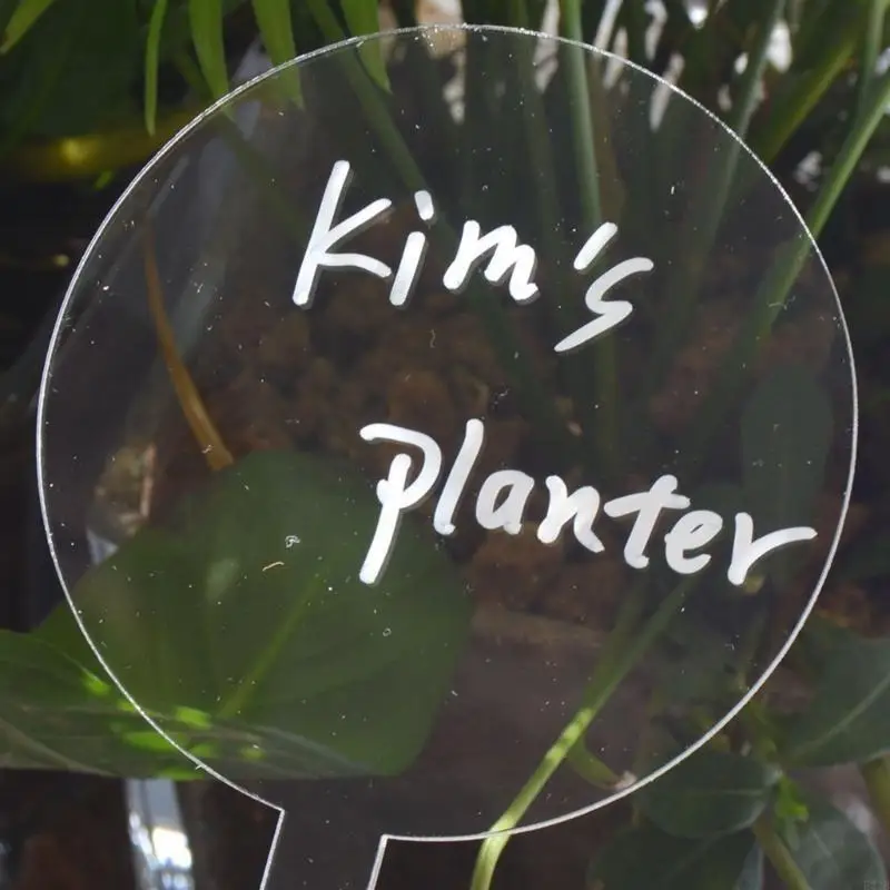 6/12pcs Potted Plant Signs Plant Labels with Whiteboard Pen Set Garden Markers 