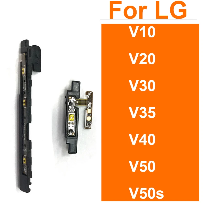 

Up Down Volume&Power Side Button For LG V10 V20 V30 V35 V40 V50S V50 ThinQ On Off Power Volume Control Key Flex Ribbon Parts