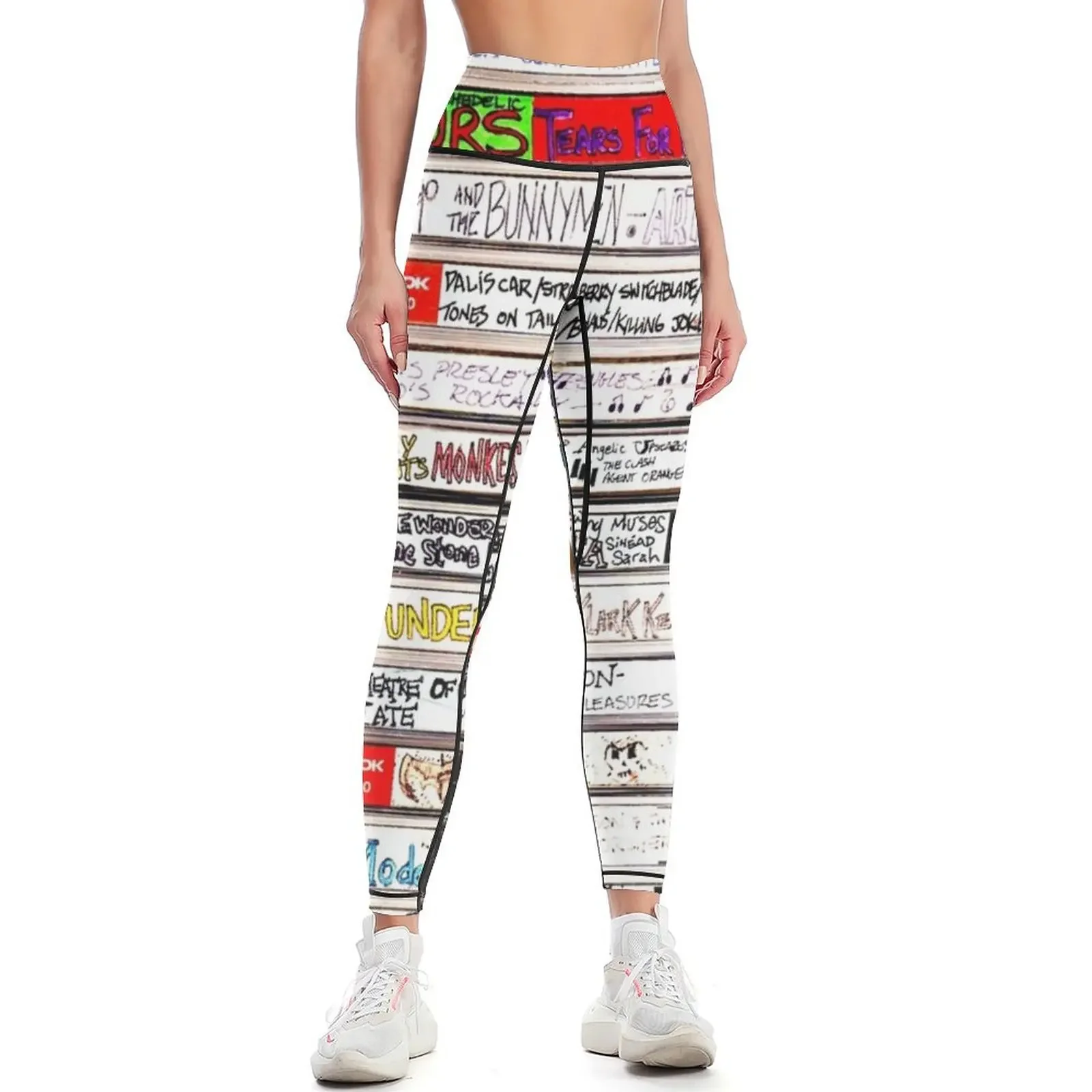

cassette tapes Leggings Leginsy push up workout clothes for Women's pants Clothing fitness Womens Leggings