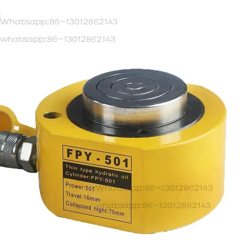 100T 21mm FPY-100 fendu détaché Tonnage lourd vérin hydraulique Ultra-mince court Long cylindre d'huile