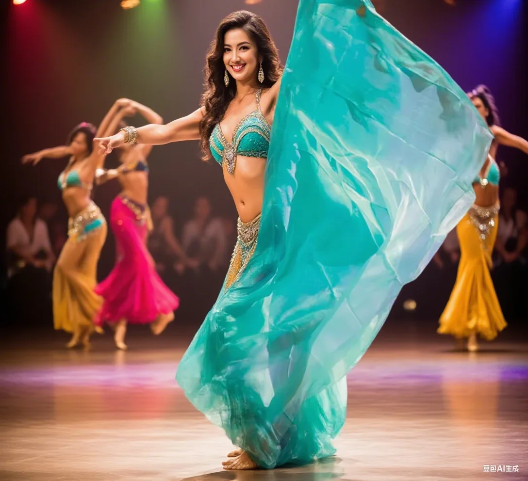 100% Silk Belly Dance Veil Scarf Women Lightweight Shawl Classical Dance Gradient Color Performance Accessories 200/250/270cm