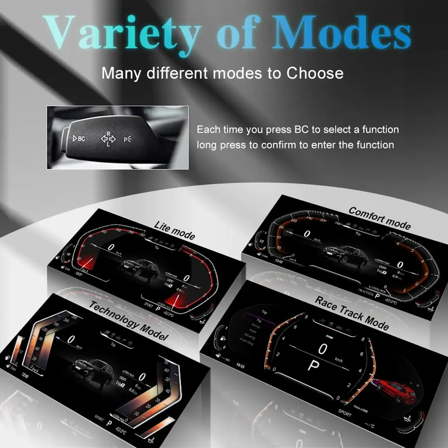 عرض مجموعة الأدوات الرقمية لسيارات BMW F30 F31 GT-F34 F32 F33 F36 عداد السرعة 12.3 بوصة HD screen1920*720/2S سريع التمهيد/التوصيل والتشغيل