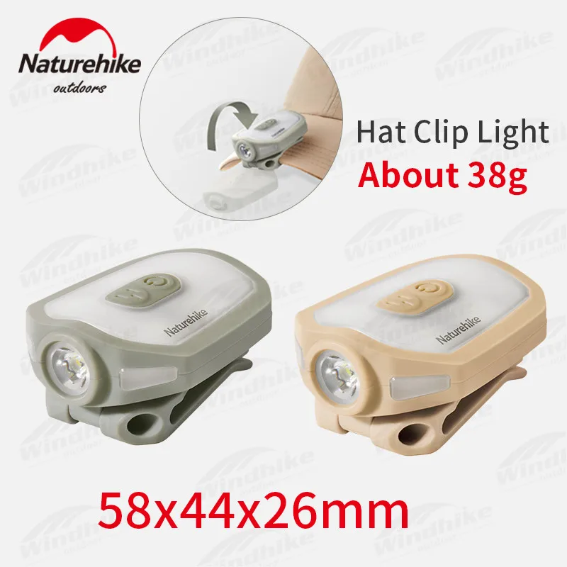 Naturehike Outdoor Hat Clip Light Mini Ultralight Headlamp Portable Camping Led Headlights Adjustable Equipment Night Fishing