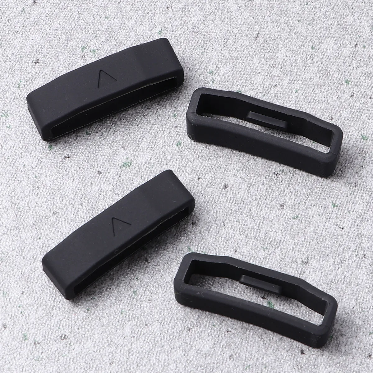 4Pcs High Quality Silicone Watch Strap Loop Soft Flexible Secure Fit Watch Band Strap Holder Prevents Slippage Keeps Extra