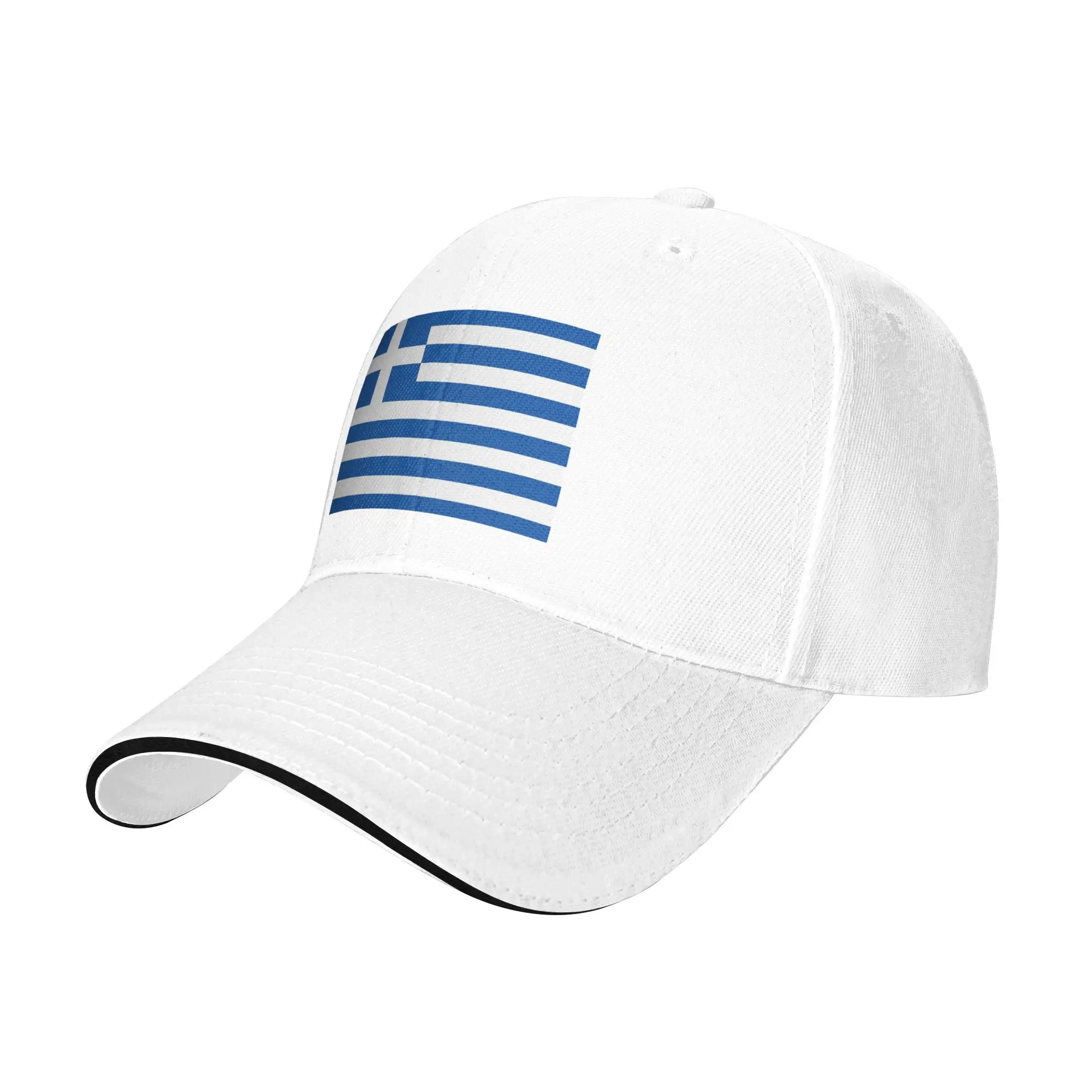 Flag of Greece Cap Casual Baseball Caps Adjustable Hat Hip Hop Summer Unisex Baseball Hats Customizable