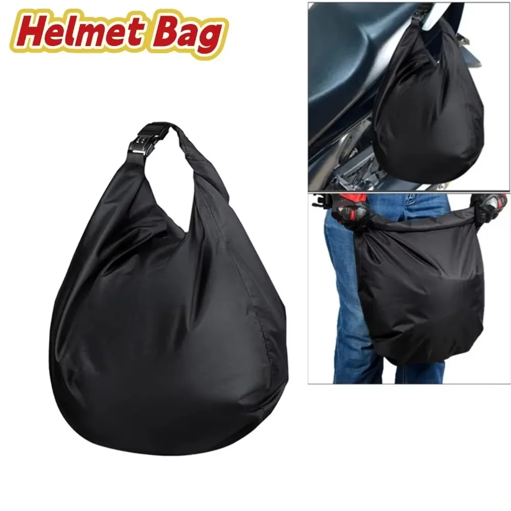 Anti-Theft Motorbike Helmet Bag Large Capacity Combination Lock Motorcycle Equipments Bag Waterproof Insurance Buckle