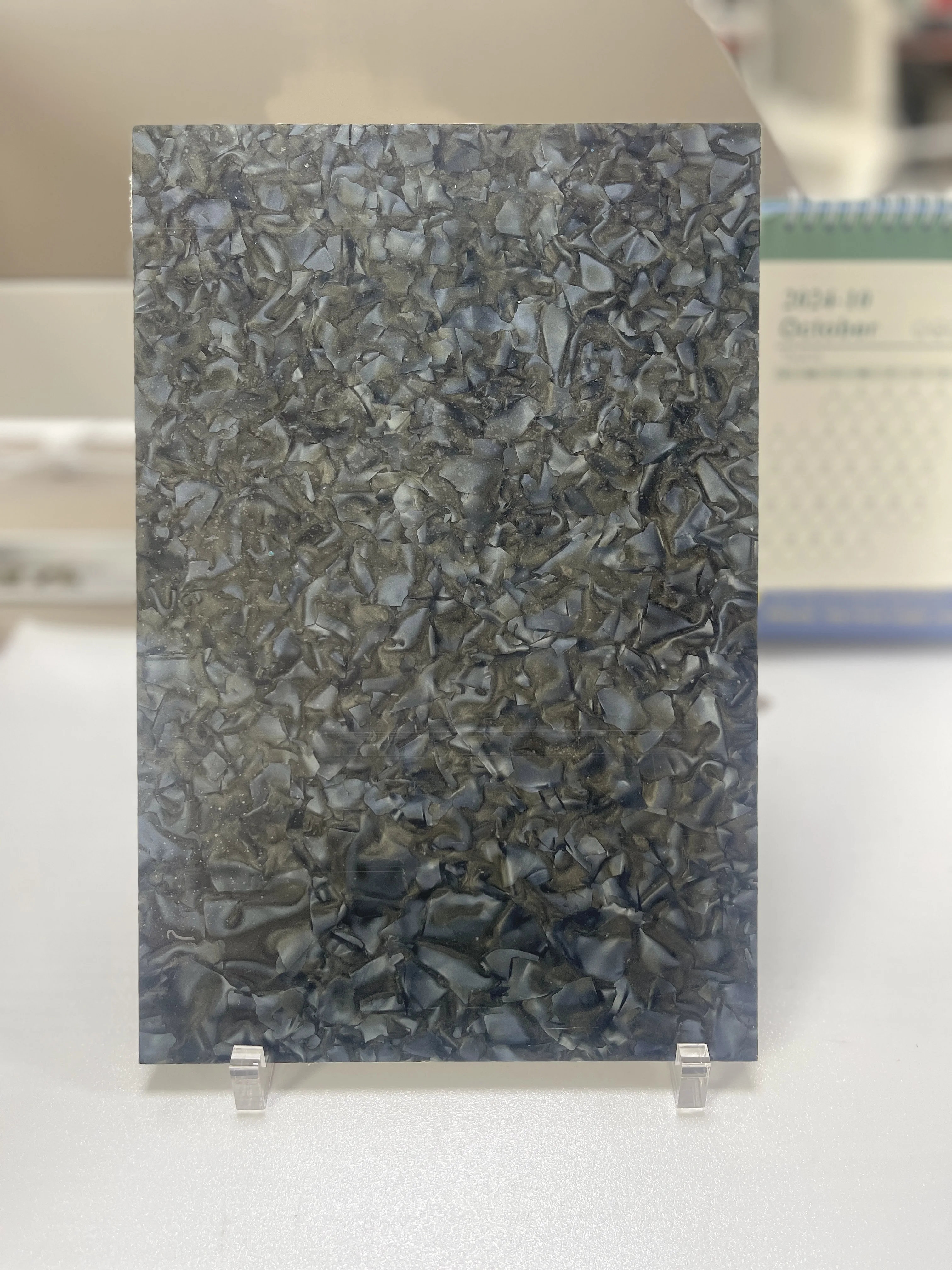 

Dark Grey Pear laminated acrylic panel 3mm thick 200*300mm for Making Acrylic Jewelry handmade Crafts table mat coaster