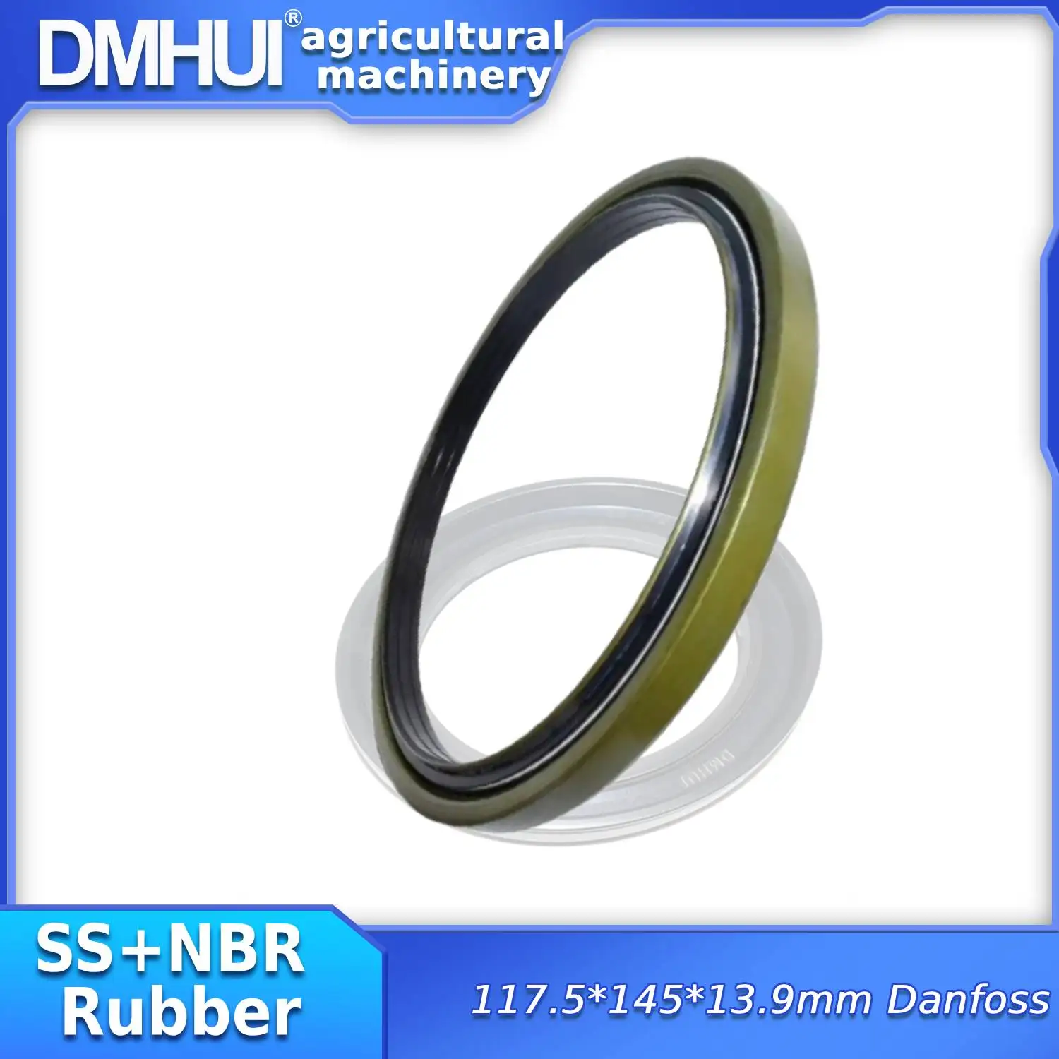 

DMHUI BAOFSFX7 Type, NBR+SS Rubber Material 117.5x145x13.9mm Hamm Roller Machinery Oil Seals ISO9001:2008