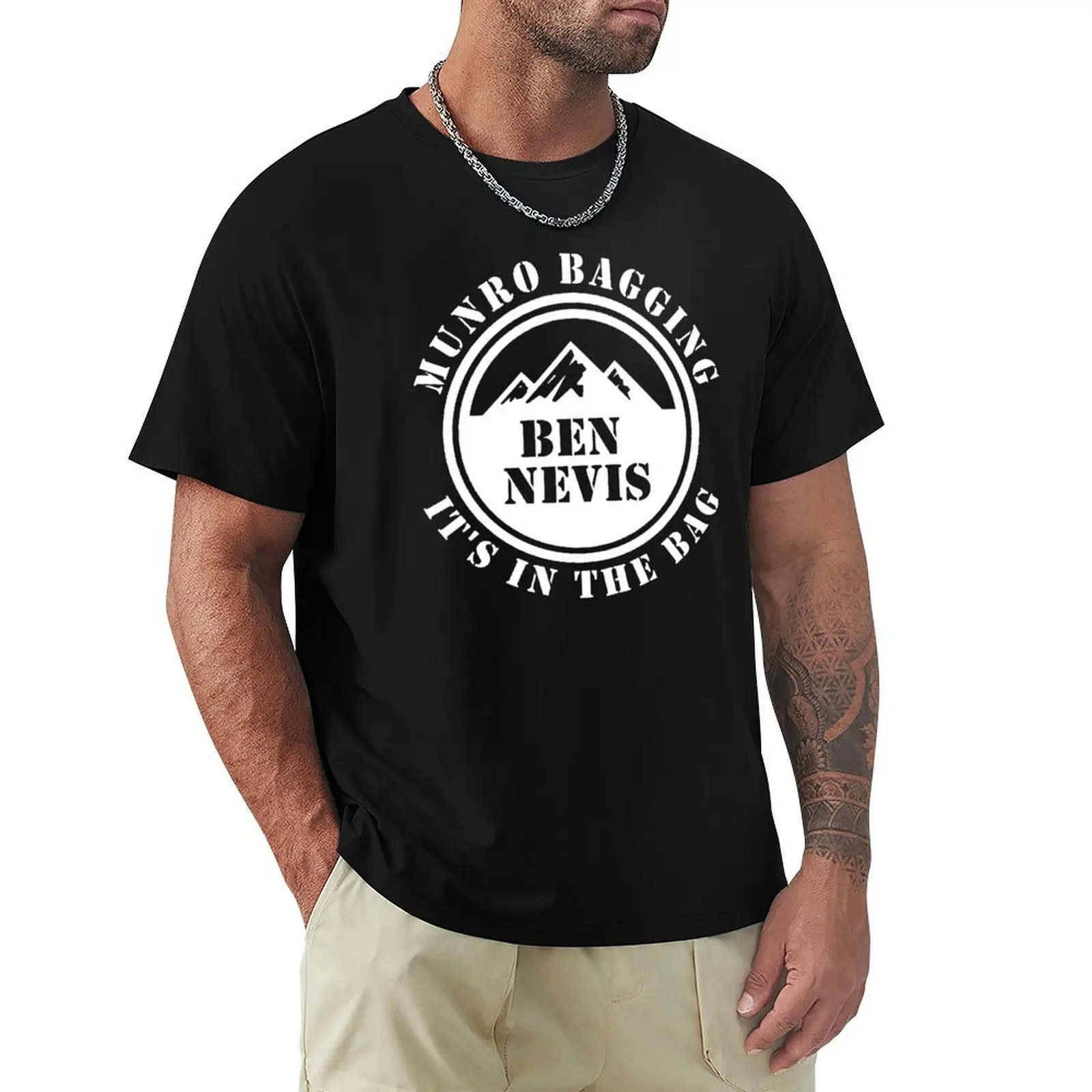 Camiseta Ben Nevis Munro Bagging, camiseta informal para vacaciones de verano