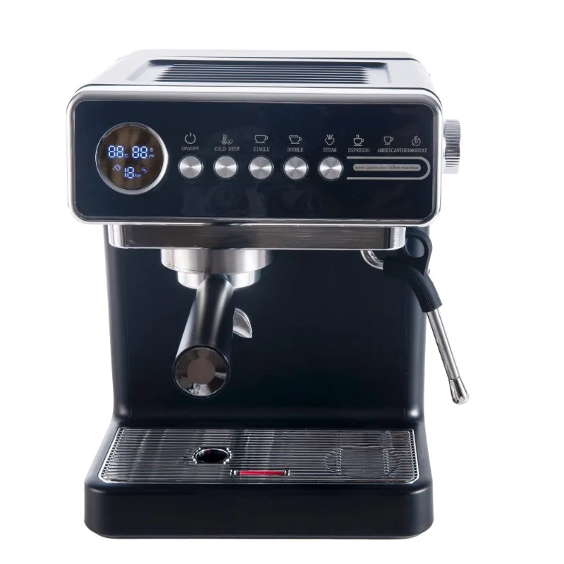 Household Semi‑Automatic Espresso Coffee Machine With Built‑in Grinder Milk Frother 15Bar High Pressure For Americano Coffee