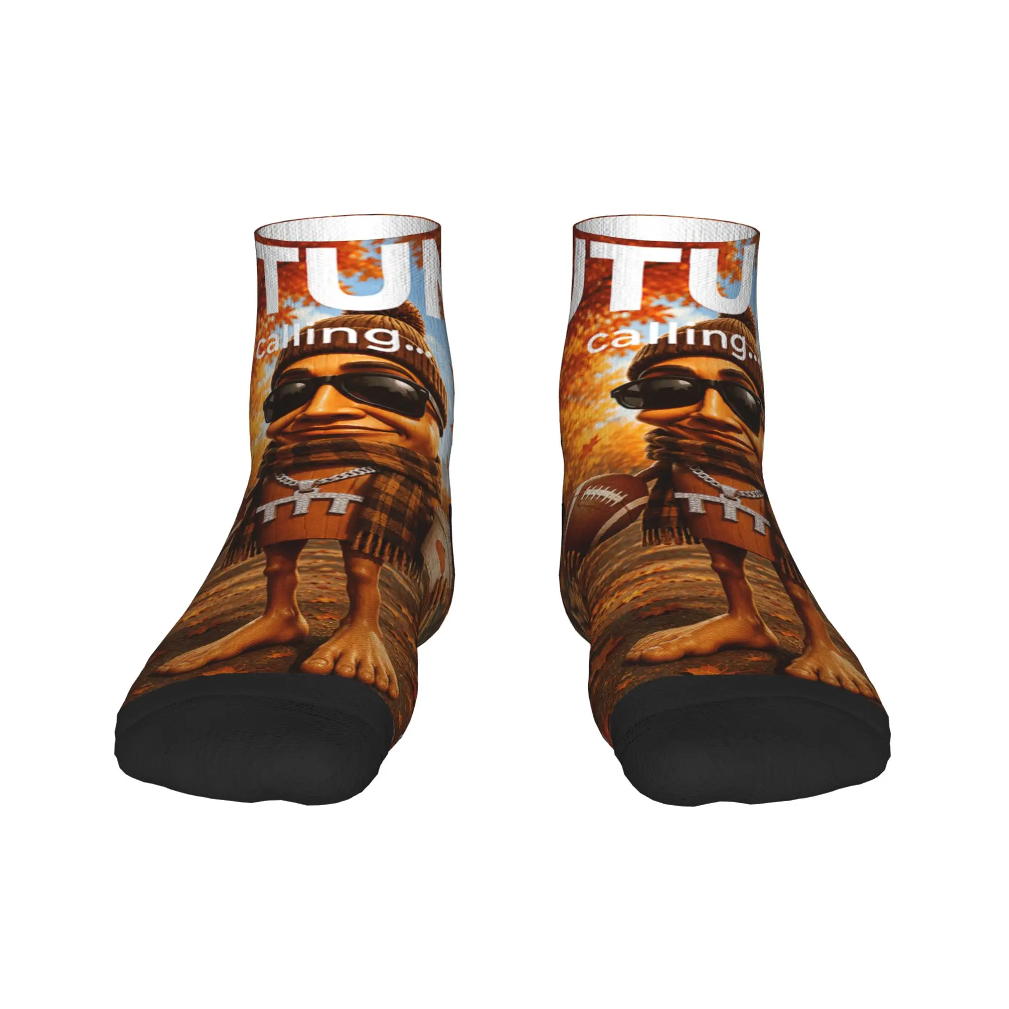 Sweater Weather Football Pumpkin Spice Cozy Fall Tung Sahur Casual Socks For Men Ankle Socks Summer Outdoor Sports Anti Sock