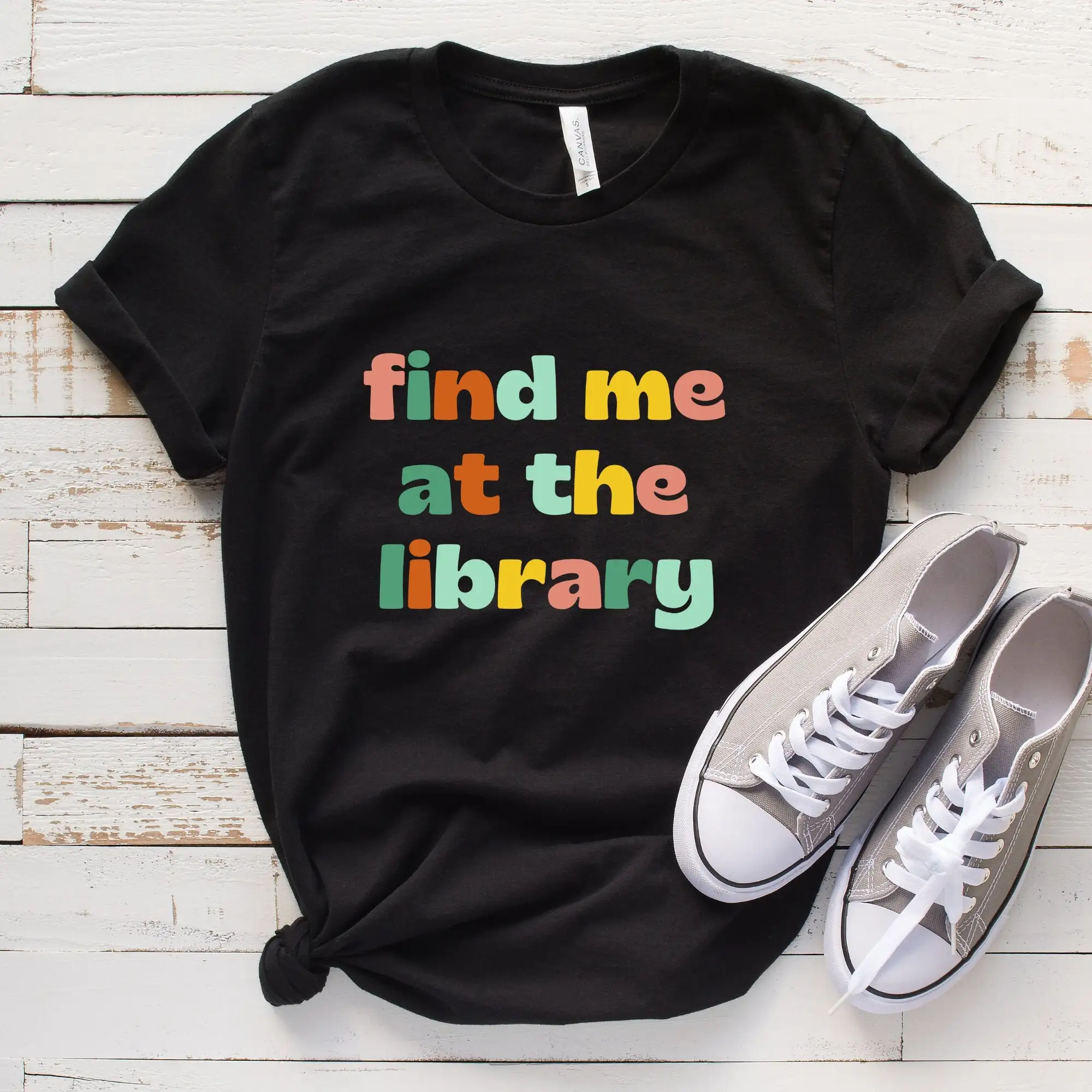 Library T Shirt Librarian School Book Nerd Funny Lover