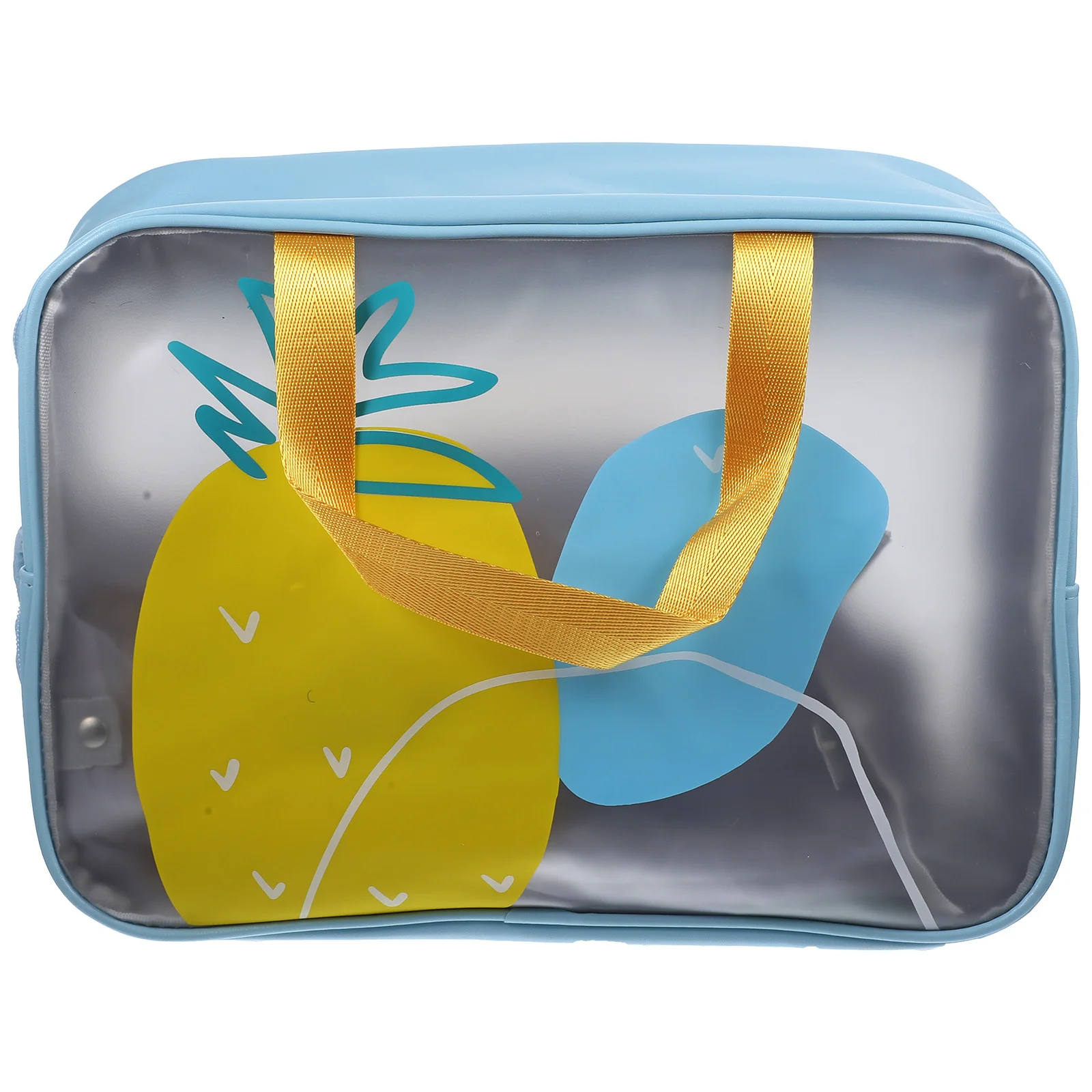 حقيبة محمولة لتنظيم المكياج المقاوم للماء بتصميم مدمج وحقيبة سفر وفصل جاف ورطب وسحاب للإغلاق