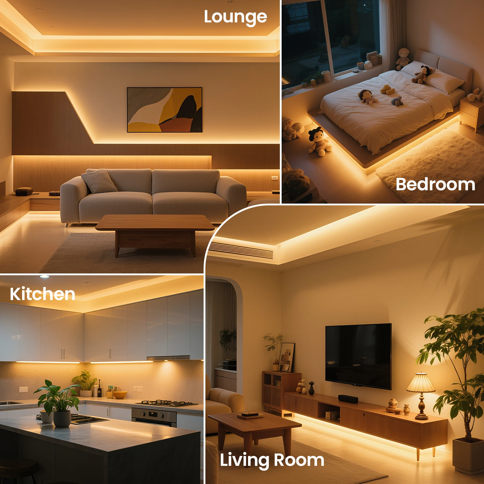 AC 220V 110V COB LED Strip 5M 10M 20M 50M Flexible LED Tape Ribbon with 2pin Cable/EU US Plug 240LEDs Density Linear Light