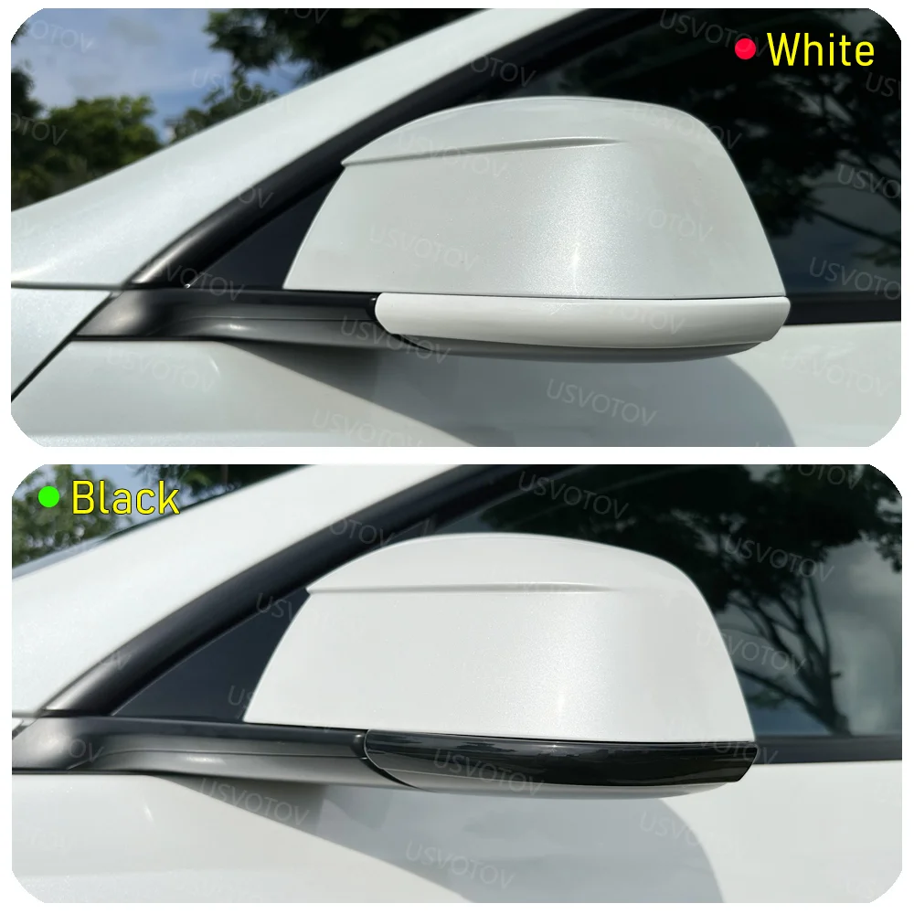 Cubierta Decorativa para Espejo Retrovisor USVOTOV para Tesla Model 3 Y YL Accesorios 2026-2021, Protector de Parachoques Anticolisión