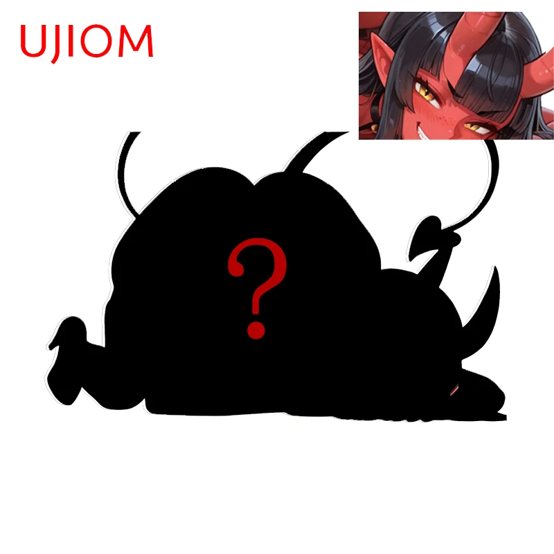 UJIOM Silhouette Meru Prone Posture Graphics Wall Sticker Fashion Funny Unique Waterproof Decal Delicate Wallpapers For Kids